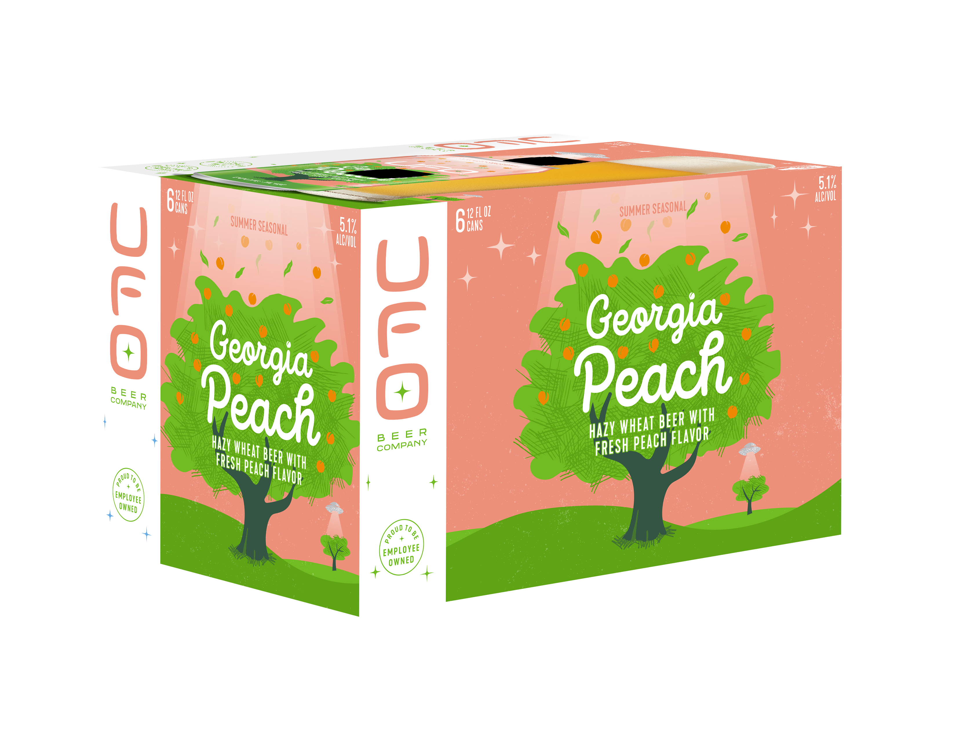 Georgia Peach 12 oz can 6 pack